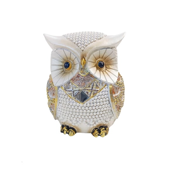 Giaone Resins Owl Statue Modern Shelf Decors Accents Small Sculptures Gift