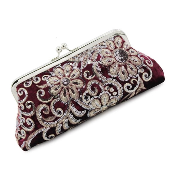 Giaone Retro Beaded Evening Clutch Bag With Rhinestones Embellishments For Women In Black Velvet Crossbody Shoulder Bags