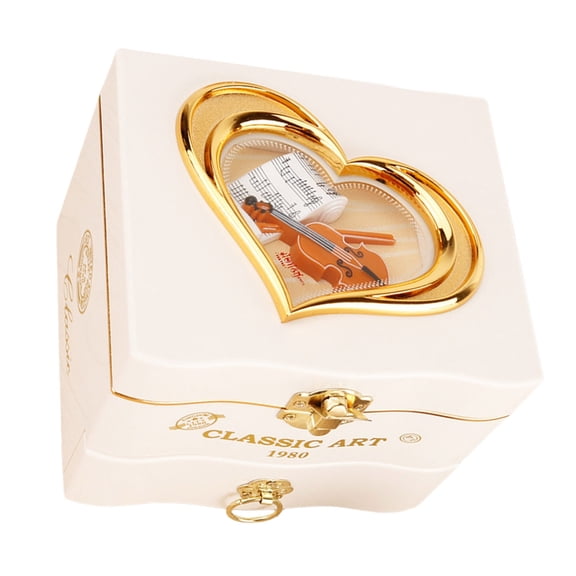 Giaone Romance Mood Wind Up Dancing Jewelry Music Box Ornament ABS for Bedroom