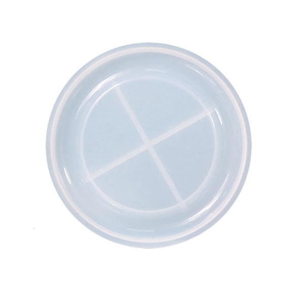 Giaone Round Small Tea-Cup Coaster Silicone Molds for DIY Resin Artwork, Home Decor
