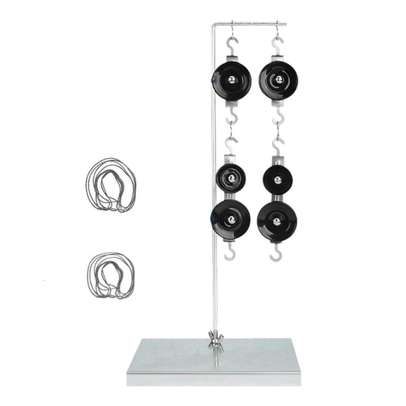 Giaone Science Education Pulley Mechanism with Weights and Scale Physics Experiment