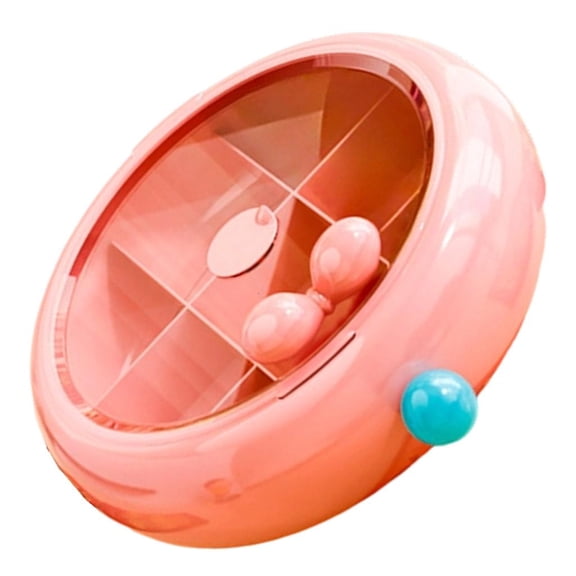 Giaone Secure Candy Snacks Storage Box Multi-Purpose Divided Serving Tray with Lid