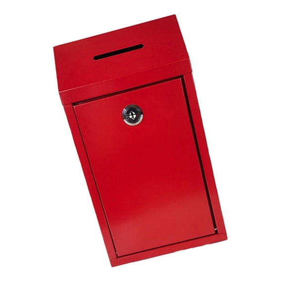 Giaone Secure Metal Donation Box with Coin Box Donation Outdoor Mailbox Suggestion Replacement