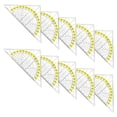 thumbnail image 1 of Giaone Set Square Built-in 180 Degrees Protractor Math Drafting Ruler for Drafting, 1 of 9