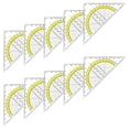 thumbnail image 1 of Giaone Set Square Built-in 180 Degrees Protractor Math Drafting Ruler for Drafting, 1 of 9