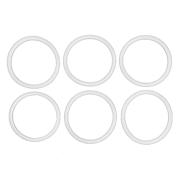 Giaone 6pcs Cup Lid Replacements for Glass Cups Water Cup Gasket Colorful Seal Rings