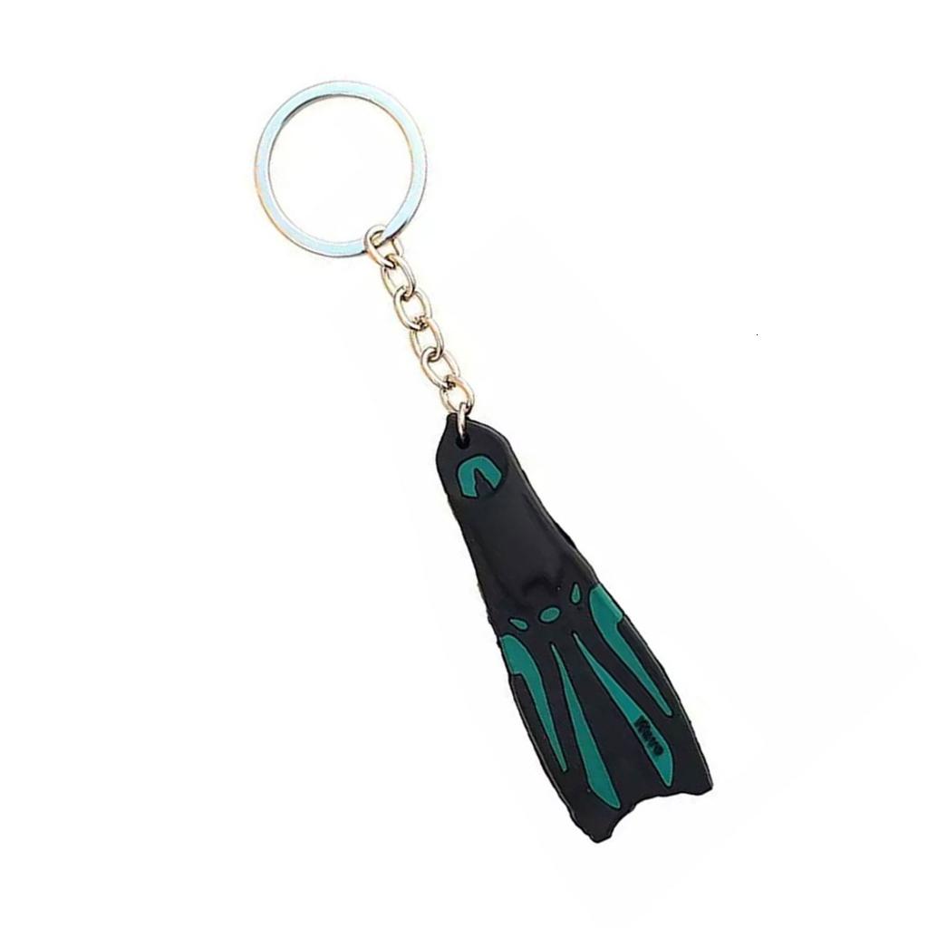 Giaone Silicone Diving Fin Keychain Accessory Dive Flippers Key Ring ...
