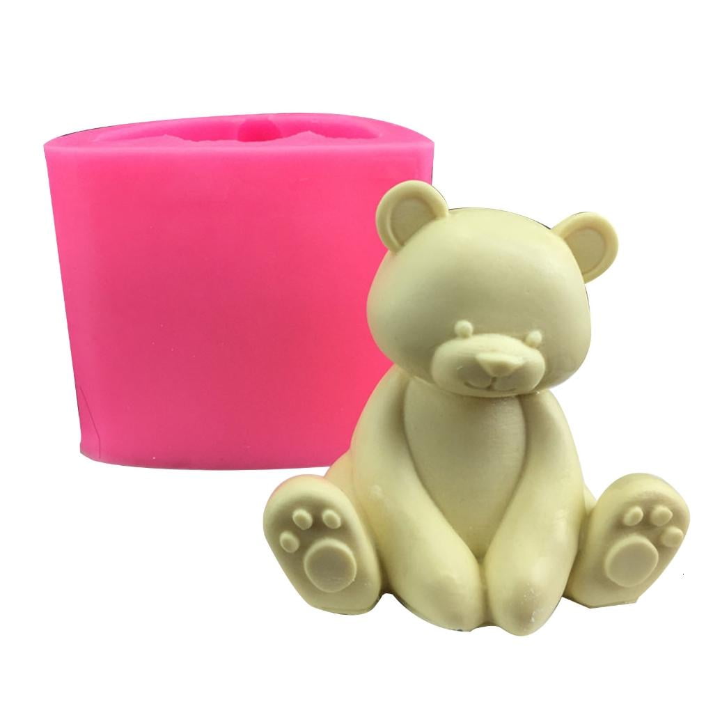 Giaone Bear Rabbit Shape Candle Silicone Mold Gypsum Epoxy Resin Candle Mould