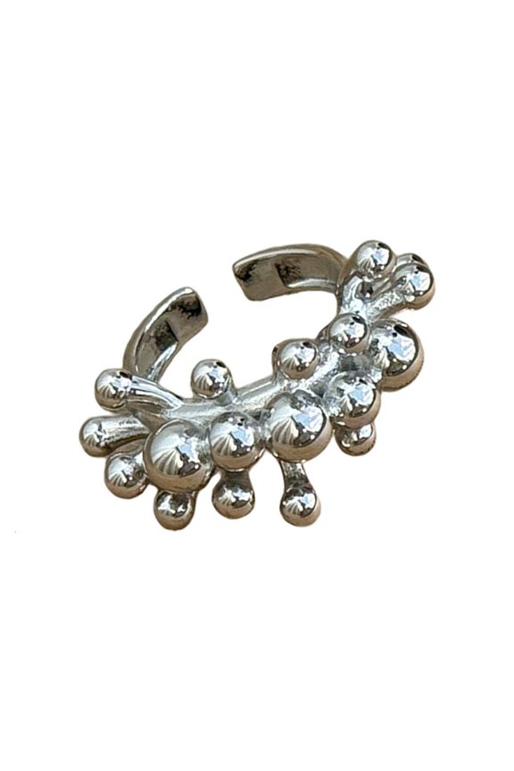 Silver/Gold Plated Ball Rings Unisex Artistic Statement For Women And Men Stylish Hand Accessory