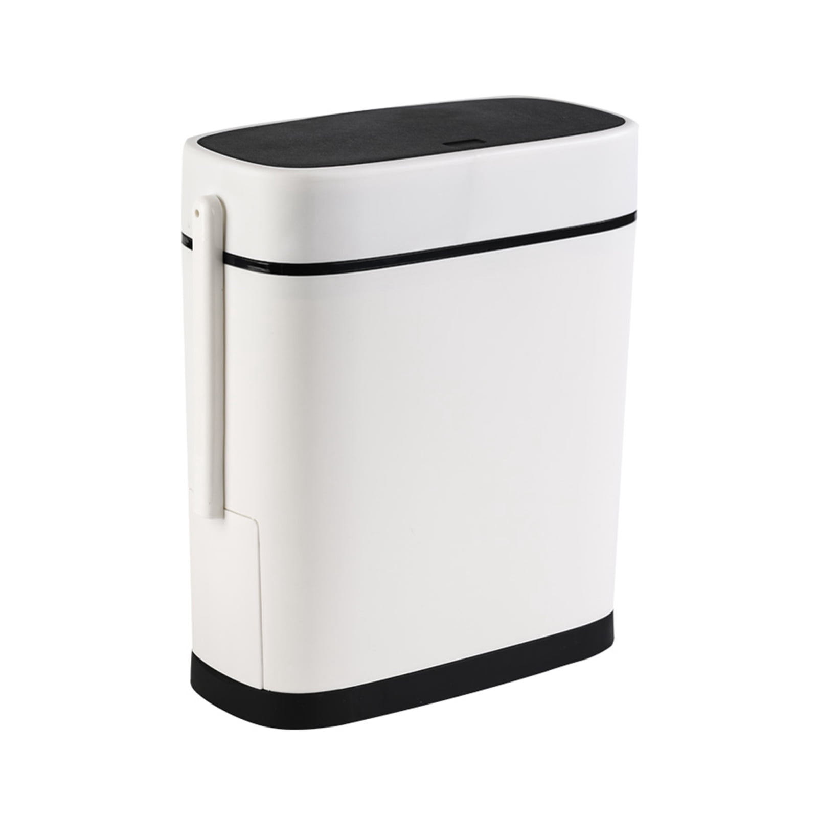 Giaone Sleekly 14L Bathroom Waste Container Trash Can With Attached Toilet Brush