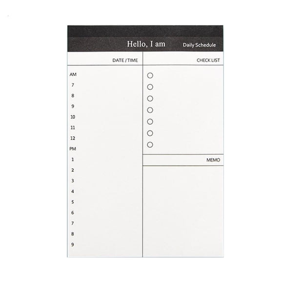 Giaone Small Checklist Notepads Daily Planner Notepads Tearable 50Sheets Unlined