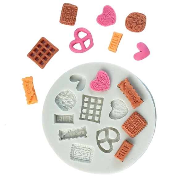 Giaone Small Square Silicone Molds For Clay Candy Biscuits Cake Craft Project