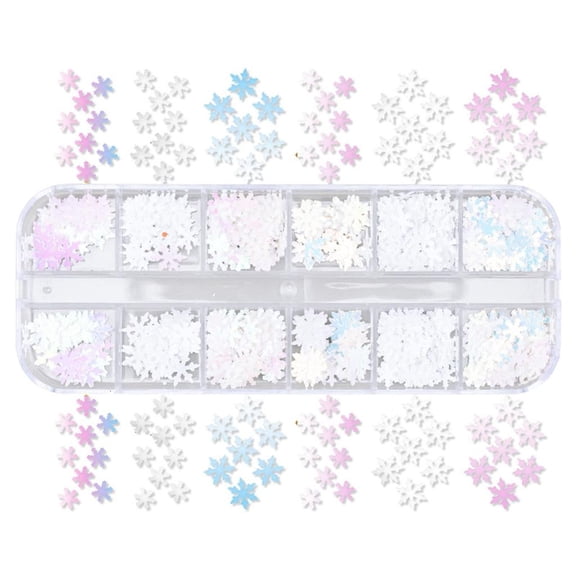 Giaone Snowflake Glitter Sequins Confetti for DIY Jewelry Making Resin Mold Fillers