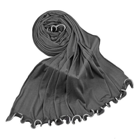 Giaone Soft Cotton Hijab Scarf for Women Elegant Scarves Head Wrap Fashion Long Shawl