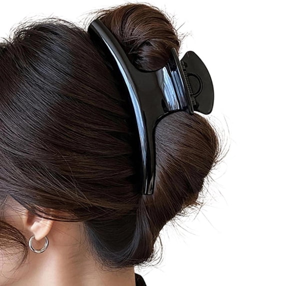 Giaone Soft Touch Plastic Hair Claw Clip Barrettes Gentle on Scalp Work Travel Use