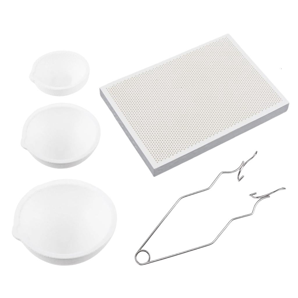 Giaone Soldering Board Metal Molding Supplies Gold Melting Set Small Crucible Set