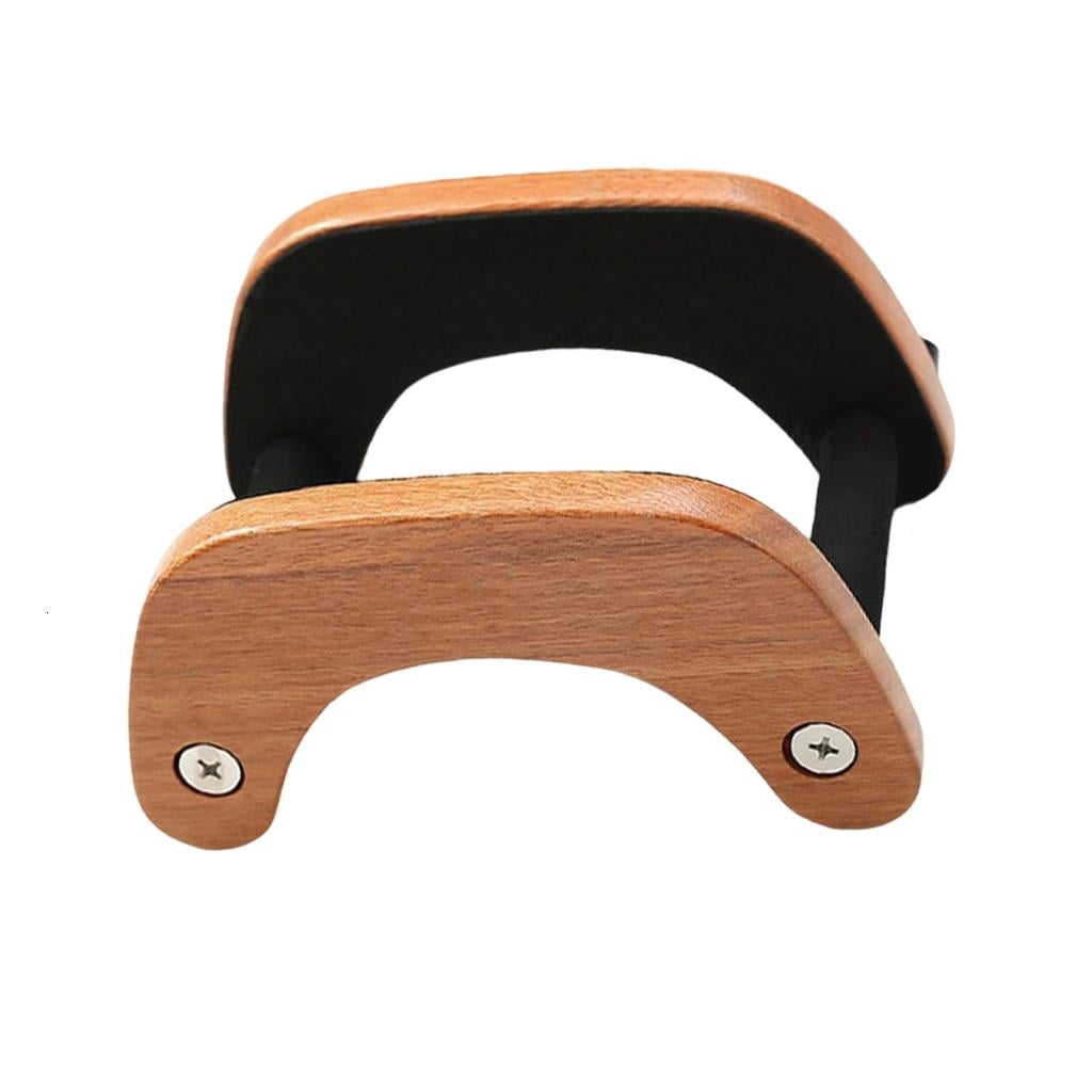 Giaone Space Saving Wooden Floor Guitar Stand With Nonslip Design Easy Assembly Acoustic Instrument Storage Rack