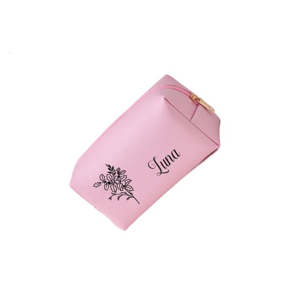 Giaone Spacious Makeup Pouch With Smooth Lining Portable Bathroom Gym Carriers