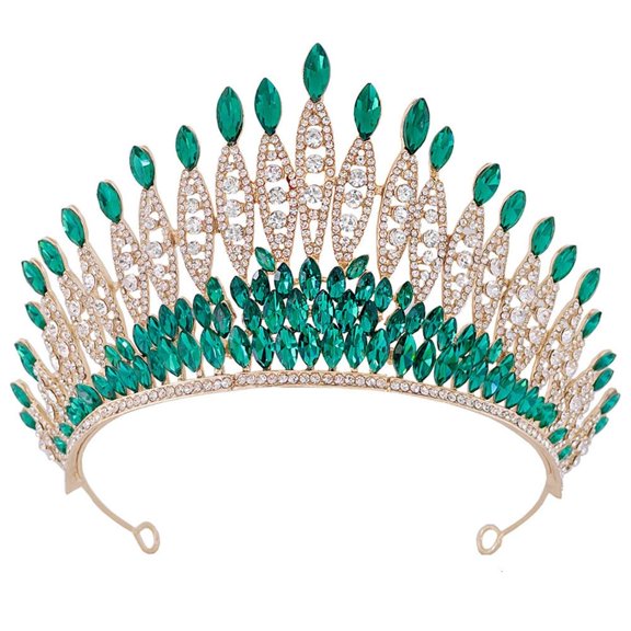 Giaone Sparkling Rhinestones Wedding Crown Crystals Tiara Hair Accessory for Women