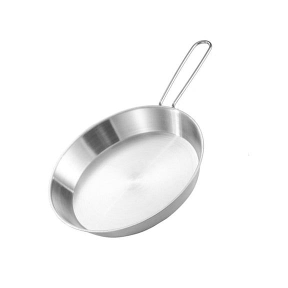 Giaone Stainless Steel Nonstick Fry Pans Foldable Handle Cookware for Easy Transport