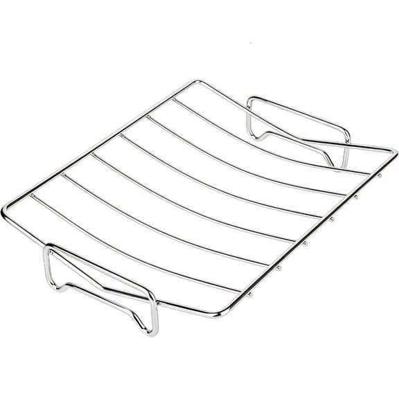 Giaone Stainless Steel Grilling Rack Turkey Roasting V Rack Roasting Pan for Grilling Poultry Chicken Enduring