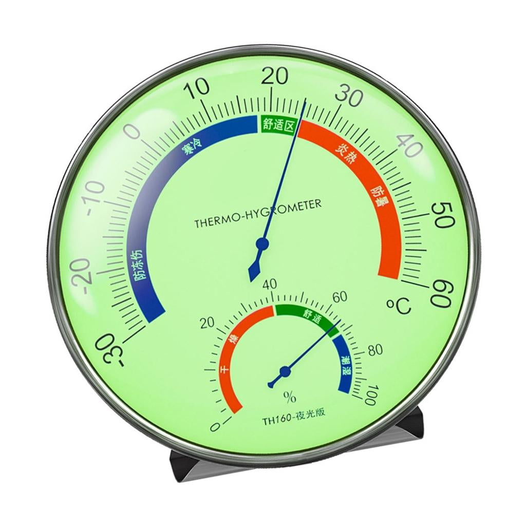 Giaone Stainless Steel Pointer Hygrometer Thermometers Humidity Temperature Measuring