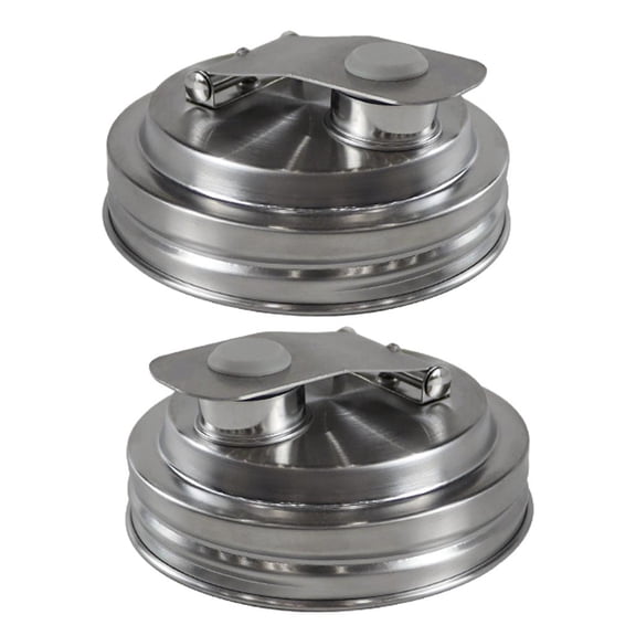 Giaone Stainless Steel Pour Spout Lid Seal Cover Wide Mouth Mason Jar Accessories