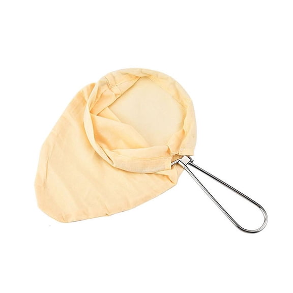 Giaone Stainless Steel Rings Cotton Filter Bag Set for Teas Coffee Brewing Not Zippered Easy Installation