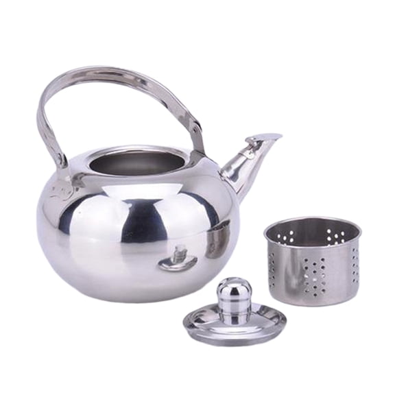 Giaone Stainsless Steel Teapots with Infuser Stovetop Kettles Round Coffee Teas Pots