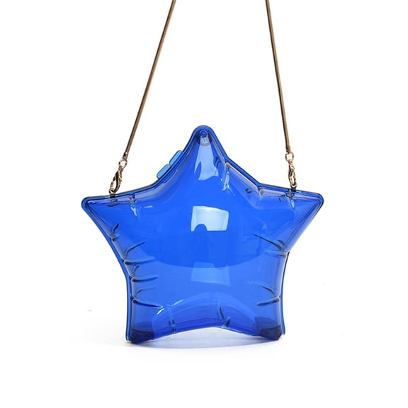 Giaone Star Shaped PVC Evening Clutch Purse Shoulder Crossbody Bag For Women Prom Event