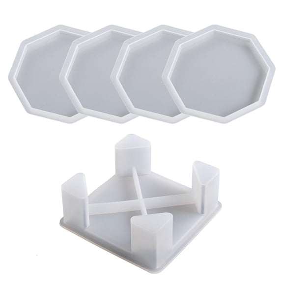 Giaone Sturdy Silicone Octagonal Mould Accessory for Artistics Coaster Creation