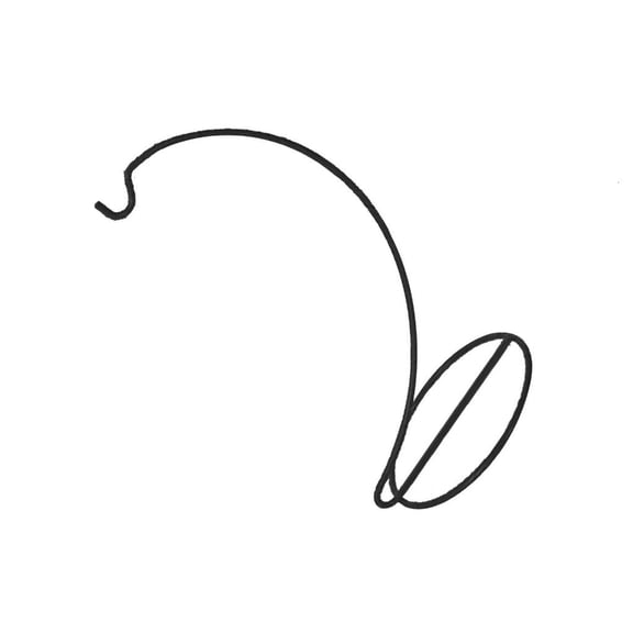 Giaone Stylish Glass Ball Hook Convenient Hanging Hook Holder Ornament Display Stand