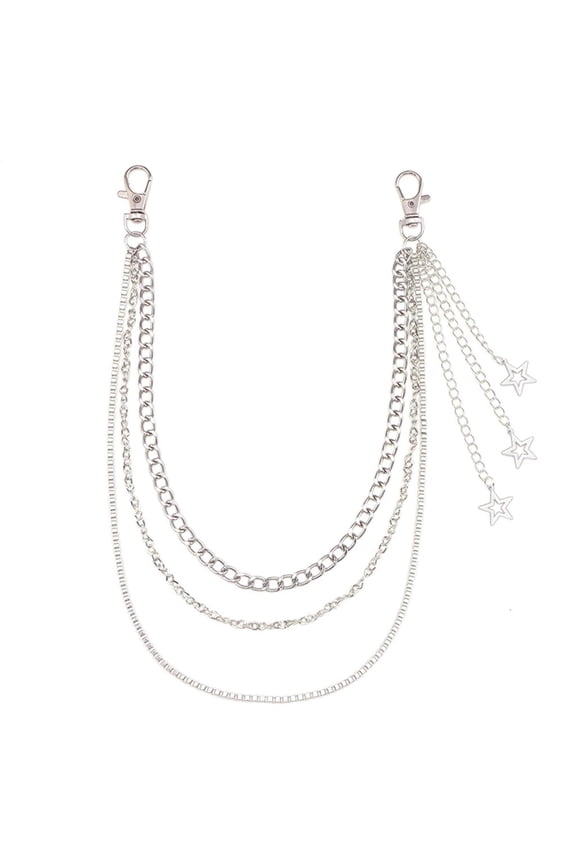 Stylish Punk Star Chain Belt Accessory for Women and Girls Gothic Fashion