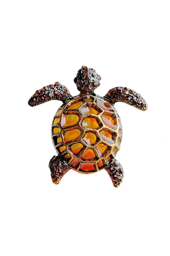 Stylish Turtles Pin With Alloy Shell Handcraft Detail for All Ages