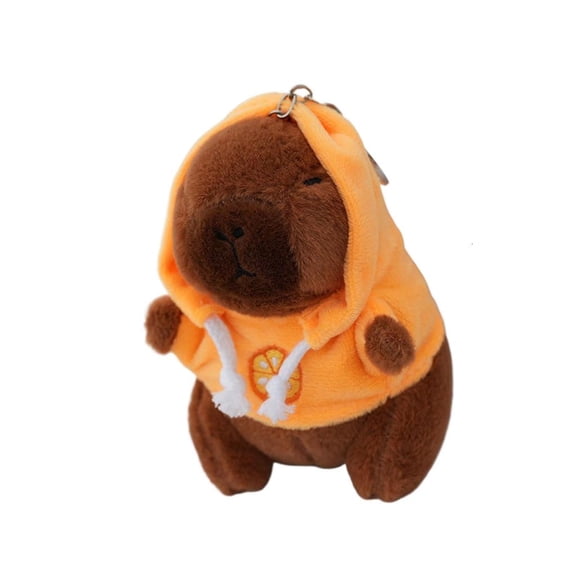 Giaone Lovely Capybara Plushie Toy Keychain Ornament for Car Bag Hanging Ornament