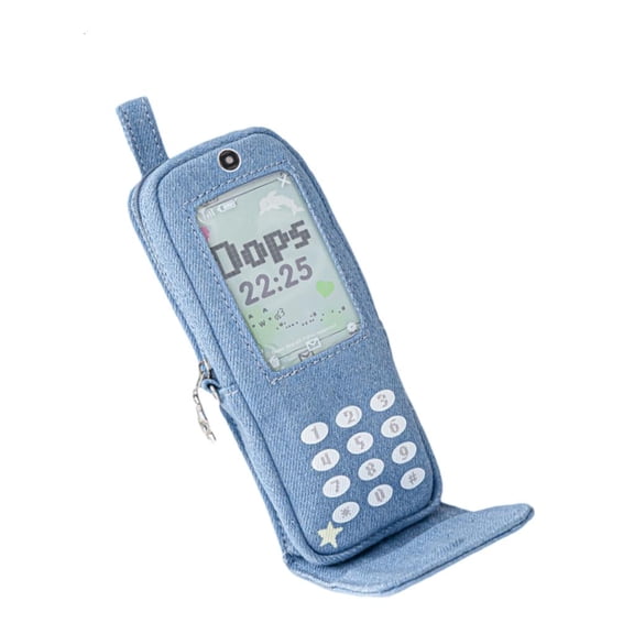Giaone Telephone Pattern Pen Organizational Case