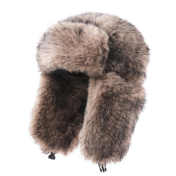Giaone Thickened Plush Winter Trapper Hat With EarFlaps For Men Women Cold Weather