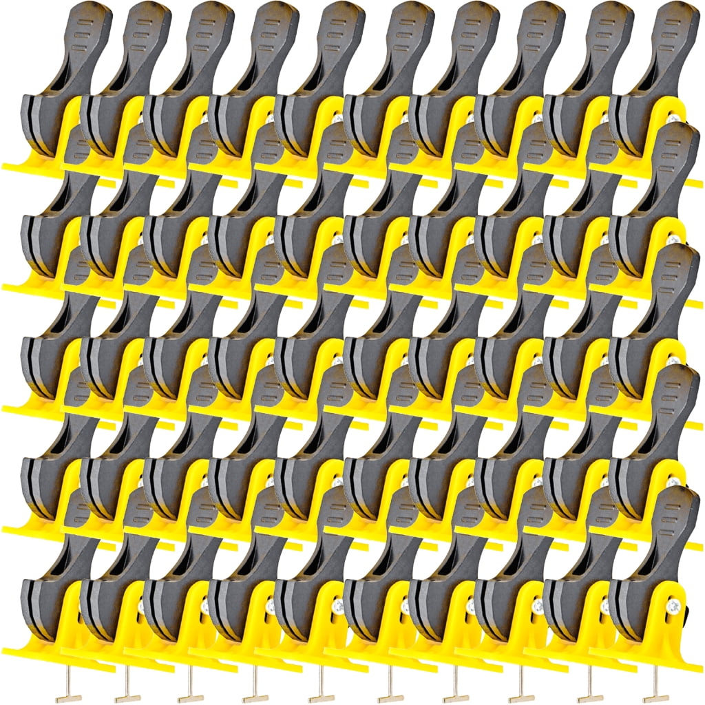 Giaone Tile Spacers Leveling System Kit Reusable Tile Leveler Tile ...