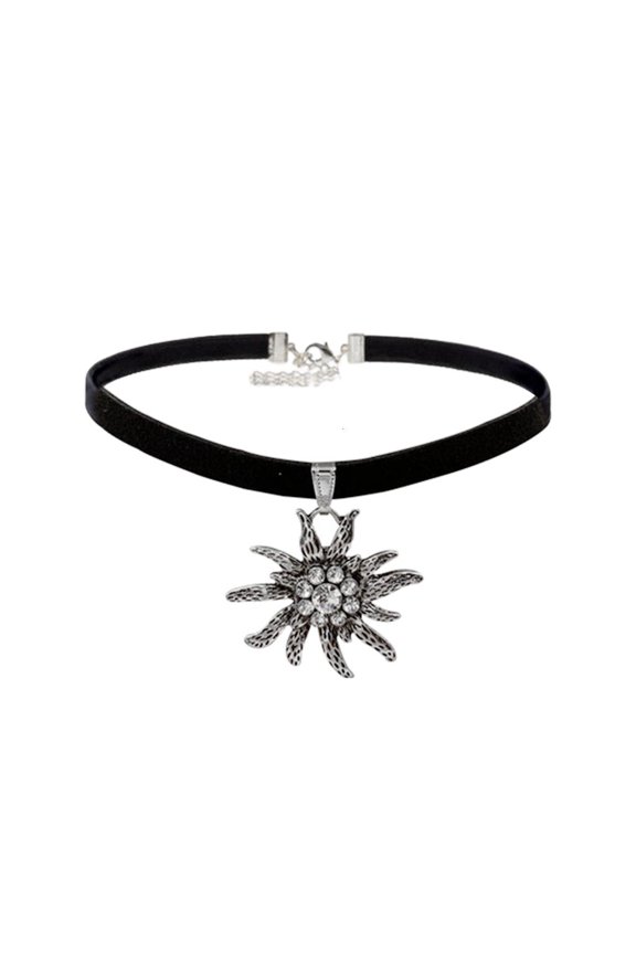 Traditional Vintage Edelweiss Necklace Fashion Flower Charm Pendant Necklaces