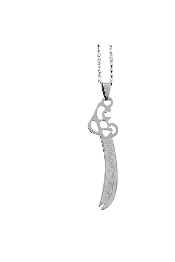 Trendy Customizable Swords Shape Necklace 304 Stainless Steel Jewelry Clavicle Chain Perfect For Him Her