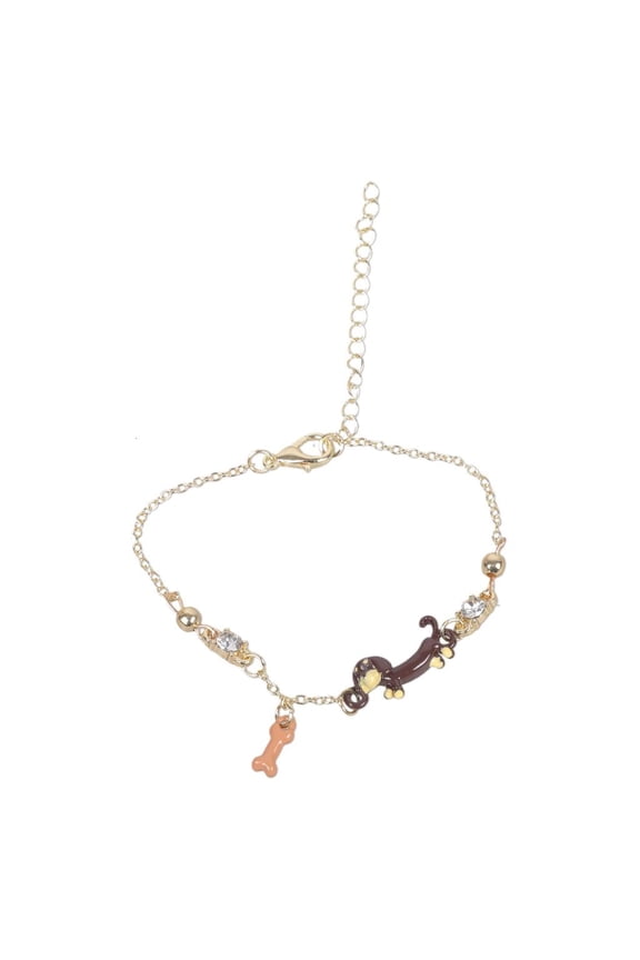 Unique Alloy Dachshund Bracelet Accessory Perfect Gift for Pet Enthusiasts