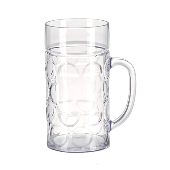 Giaone Unbreakable Plastic Beer Mug Bar Drinking Glasses Shatterproof Water Tumblers