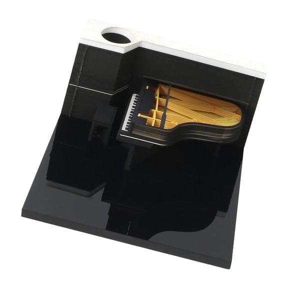 Giaone Unique 3D Piano Theme Weekly Scheduler Gluey Record Telecommute Deck Gift Concept