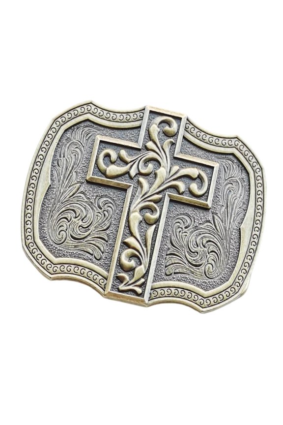 Unique Crosses Pattern Alloys Buckles Features Retros For Personality Styles