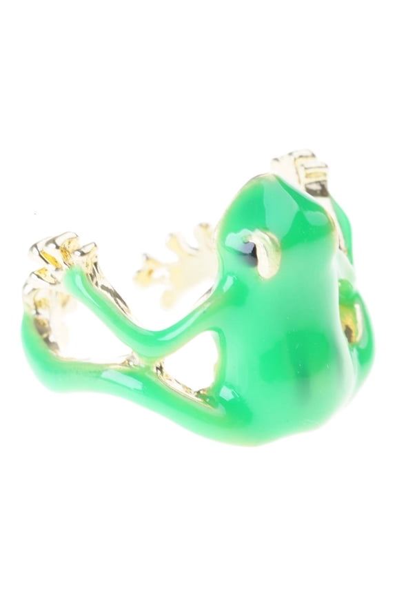 Unique Tree Frogs Shaped Ring High Polish Open Finger Rings Unisex Accessory