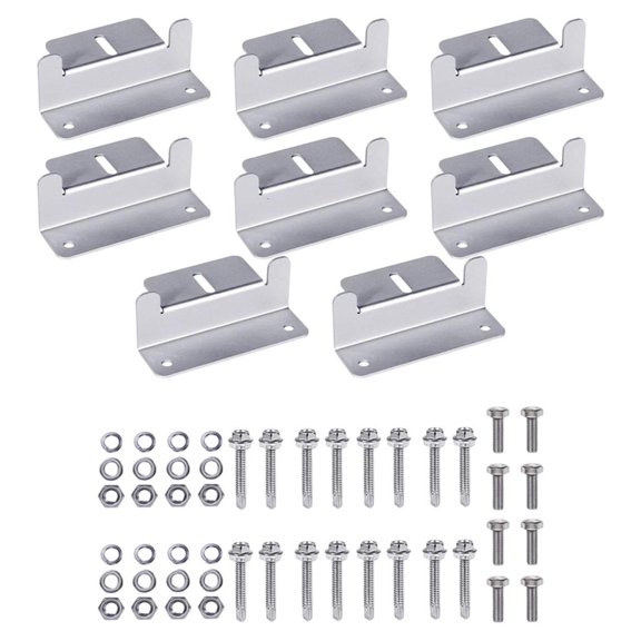 Giaone Universals Solar Panel Mount Systems Pack of 8 for Simple Setups and Removal on Roof Wall or Applications