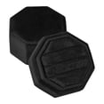 thumbnail image 1 of Giaone Velvets Wedding Rings Box Octagonal Storage Box Triple Rings Showcase Box, 1 of 8