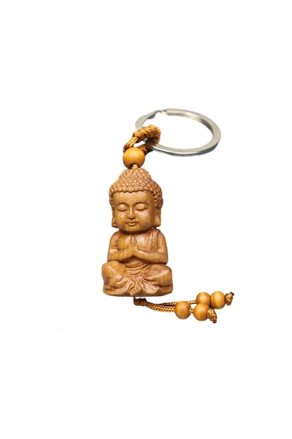 Versatile Buddhas Pendant Keychain Wealth Luck Keyring for Everyday Use