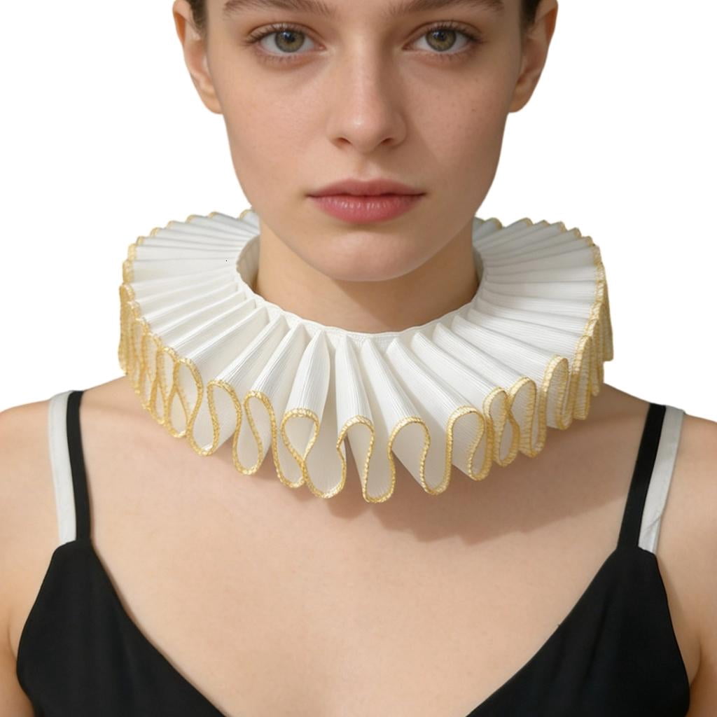 Giaone Victorian Ribbon Faux Collar Detachable for Costume Parties ...