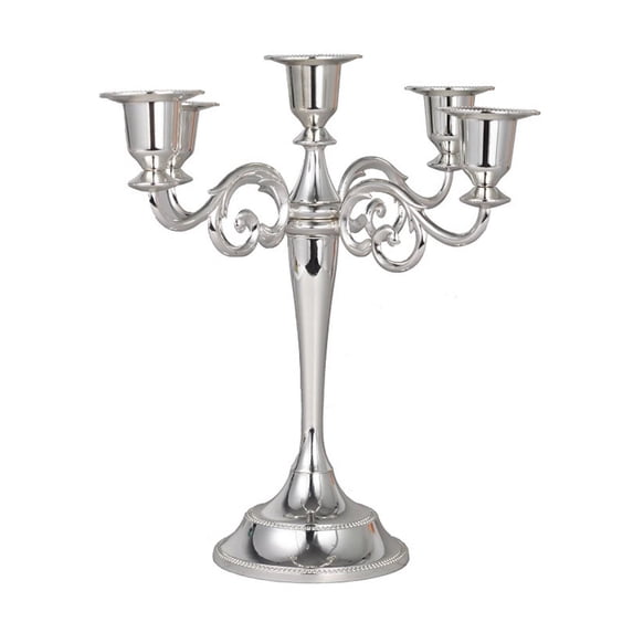 Giaone Vintage Metal Candle Holder 3/5 Heads Candlelight Dinner Candlestick Stands for Home Wedding Party Table Decoration Gift Supplies